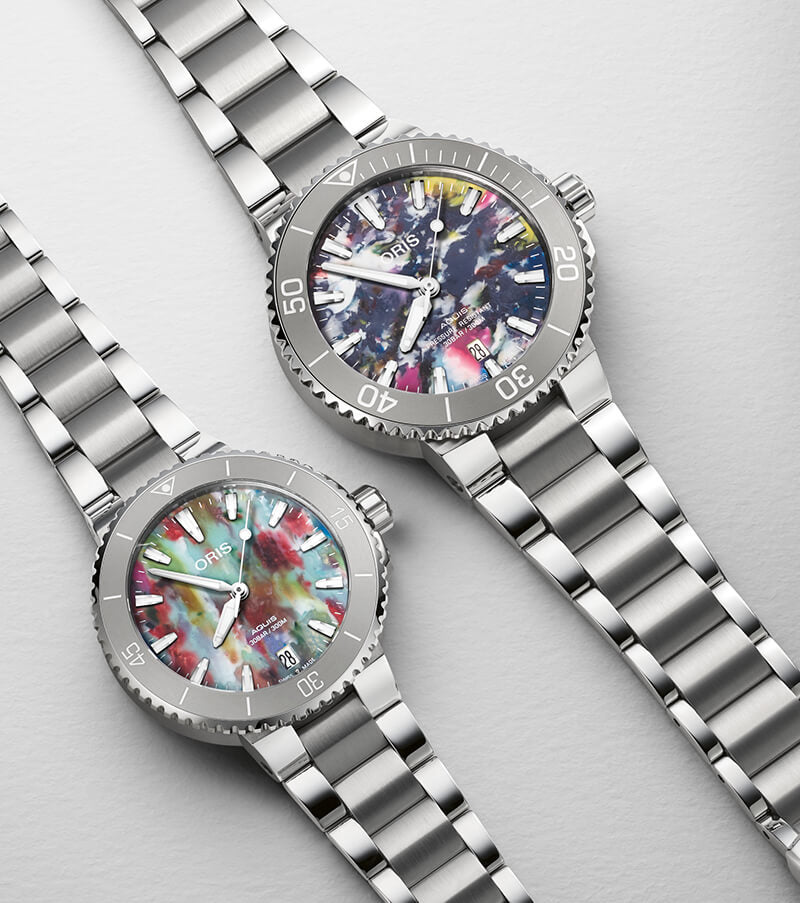 オリス(ORIS)AQUIS(アクイス) デイト アップサイクル 733 7770 4150-Set(36.5mm 径)腕時計
