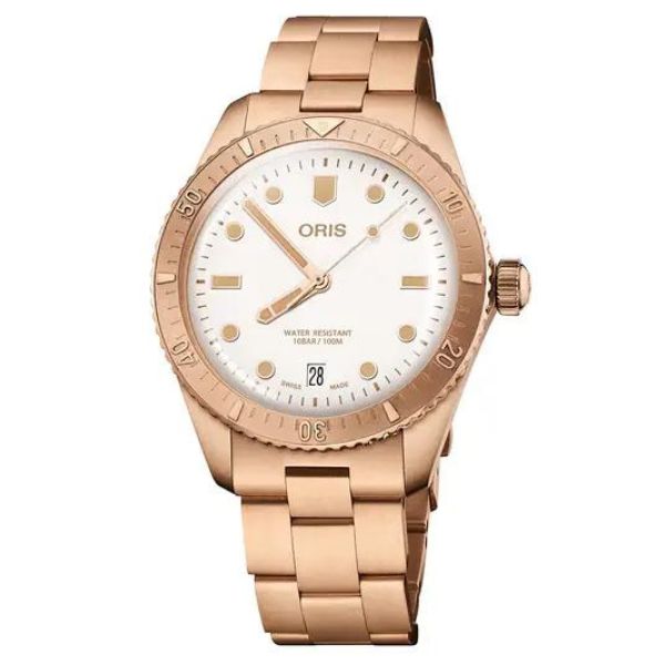 ORIS(オリス)ダイバーズ65コットンキャンディ ホワイト / ブロンズ /腕時計/733 7771 3151-07 8 19 15