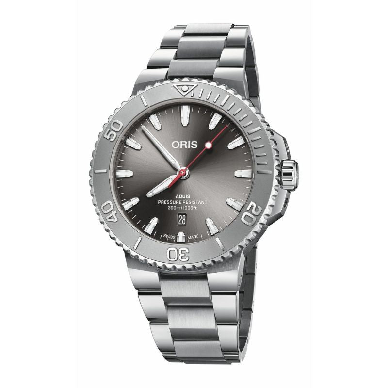ORIS AQUIS(アクイス) デイト レリーフ 腕時計 43.5mm 733 7789 4153-07 8 23 04PEB