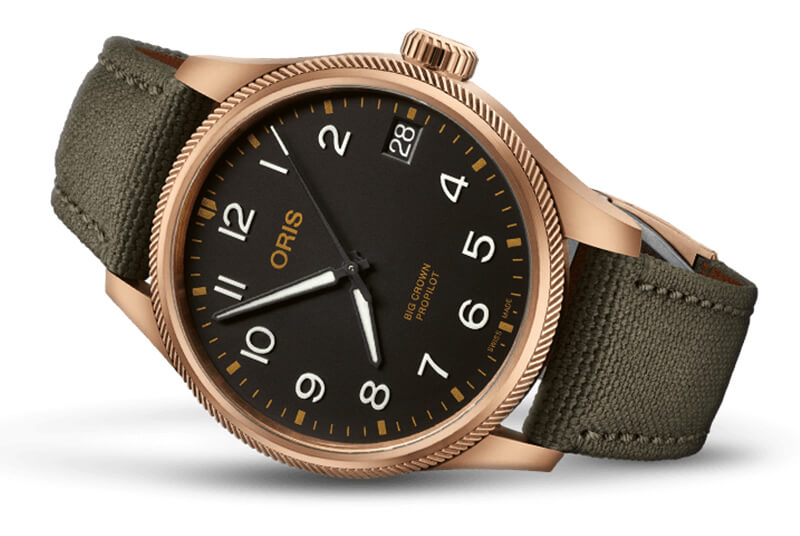 オリス(ORIS) ビッグクラウン プロパイロット ビッグデイト ブロンズ 751 7761 3164-07 3 20 03BRLC 腕時計