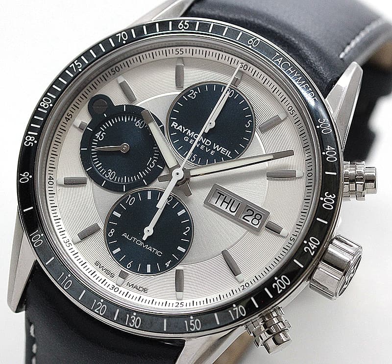 レイモンドウェイル フリーランサー(FREELANCER)クロノグラフ 7731-SC3-65521 ホワイト 腕時計