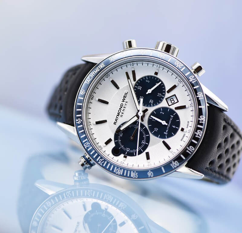 レイモンドウェイル フリーランサー(FREELANCER)クロノグラフ 7740-SC3-65521 ホワイト 腕時計