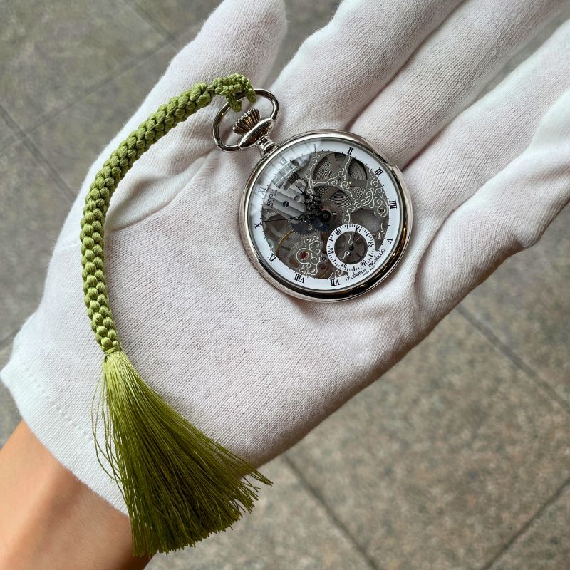 輪島 江戸打八津組 懐中時計用 紐(萌黄)