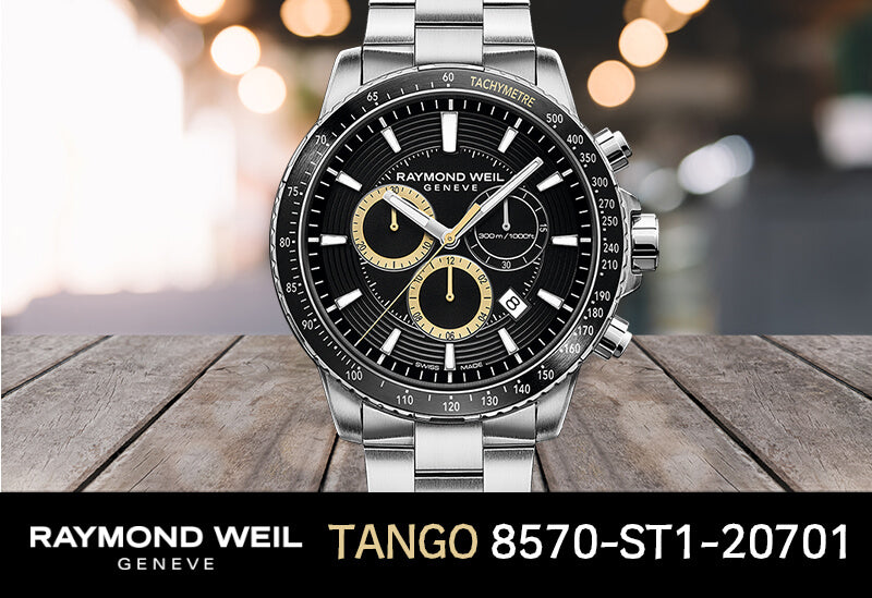 レイモンドウェイル タンゴ(TANGO)30気圧防水 8570-ST1-20701 クロノグラフ 腕時計
