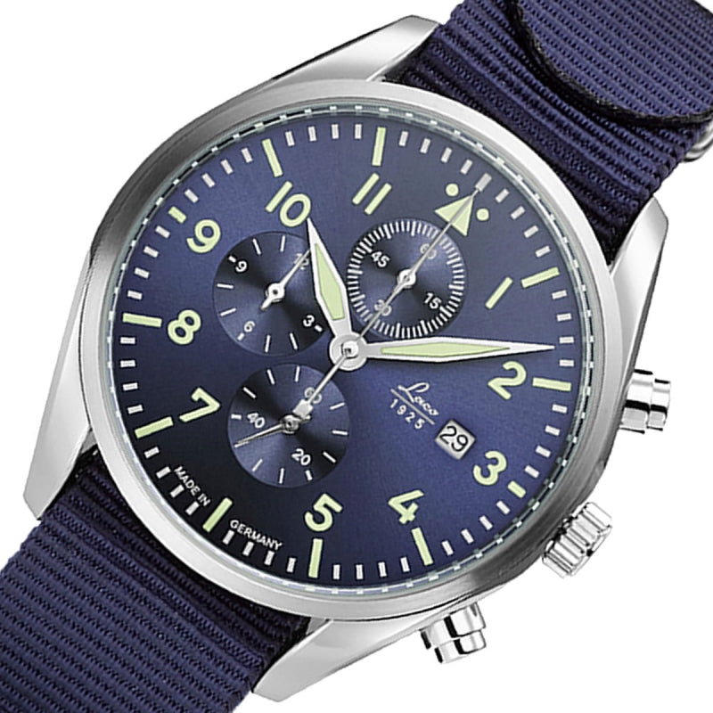 ラコ(Laco) クロノグラフウォッチ クォーツ アトランタ(ブルー) 861919BL 腕時計