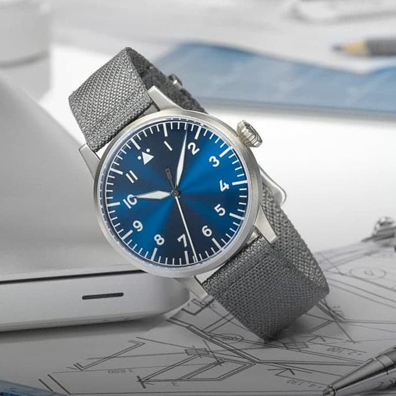 ラコ(Laco) パイロットウォッチ Laco24系 自動巻 ミュンスター ブラウシュトゥンデ 862081 腕時計