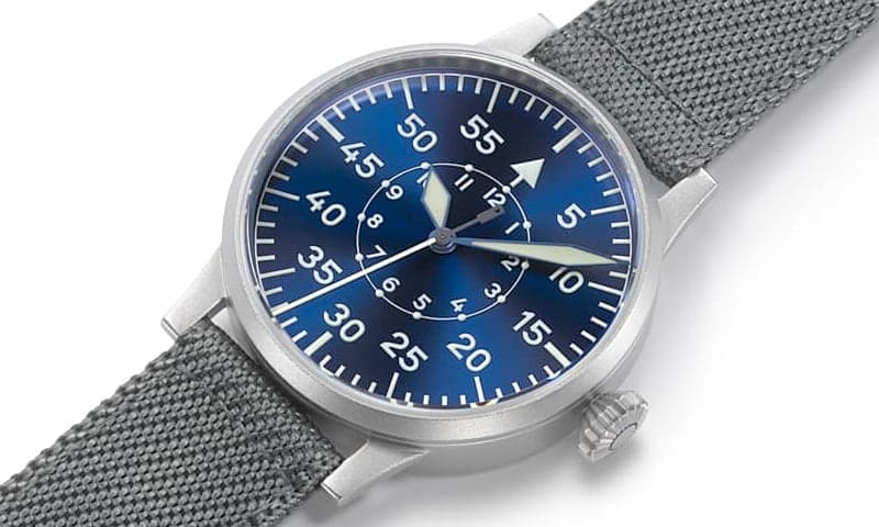 ラコ(Laco) パイロットウォッチ Laco24系 自動巻 パーダーボルン ブラウシュトゥンデ 862082 腕時計