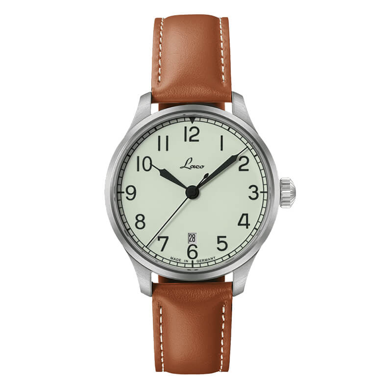 ラコ ネイビーウォッチ LACO 21系 自動巻ムーブメント ネイビー