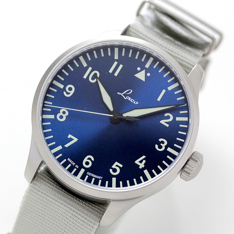 ラコ(Laco) パイロットウォッチ Laco21系 自動巻 アウクスブルク42 ブラウシュトゥンデ 862100 腕時計