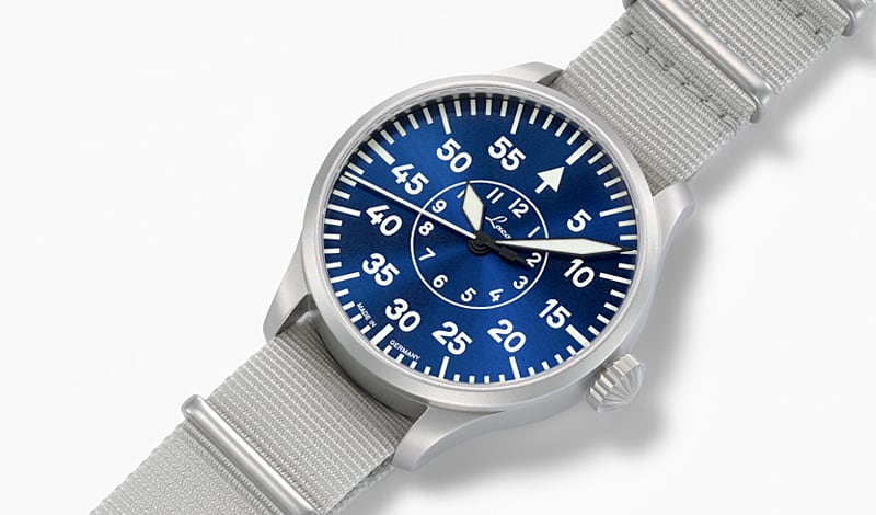 ラコ(Laco) パイロットウォッチ Laco21系 自動巻 アーヘン42 ブラウシュトゥンデ 862101 腕時計