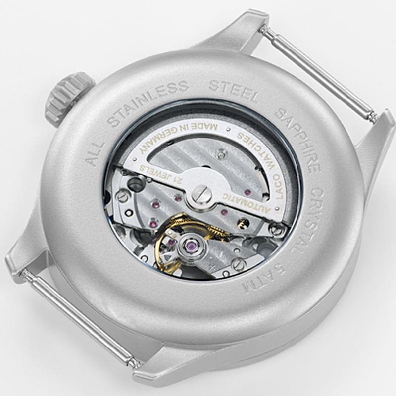 ラコ(Laco) パイロットウォッチ Laco21系 自動巻 アーヘン42 ブラウシュトゥンデ 862101 腕時計