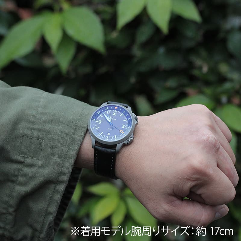 ラコ(Laco)フランクフルト(Frankfurt)シュハルツ Laco93 GMT 自動巻き 862120 腕時計 ブラック