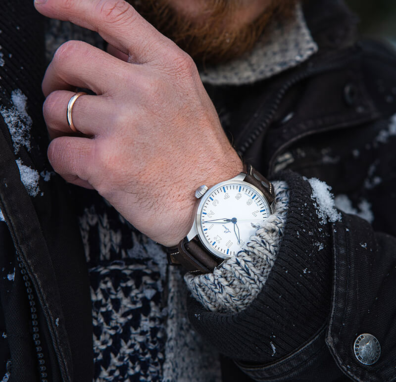 Laco ラコ PILOT Augsburg42 Polar(パイロット アウクスブルク42 ポーラー ) 自動巻き 腕時計 862156