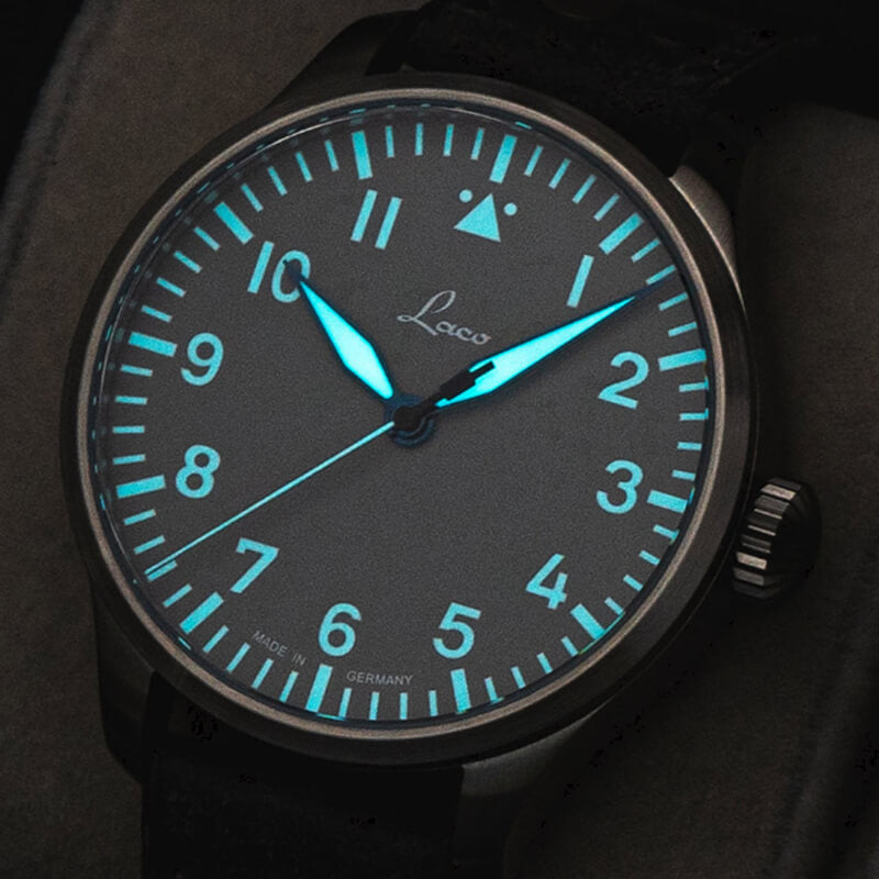 Laco (ラコ) パイロット アウクスブルク42 グラウ 自動巻き グレー 42mm 腕時計 862158