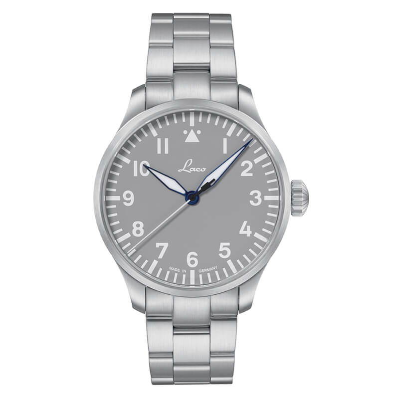 Laco (ラコ) パイロット アウクスブルク42 グラウ 自動巻き グレー 42mm 腕時計 862158.MB