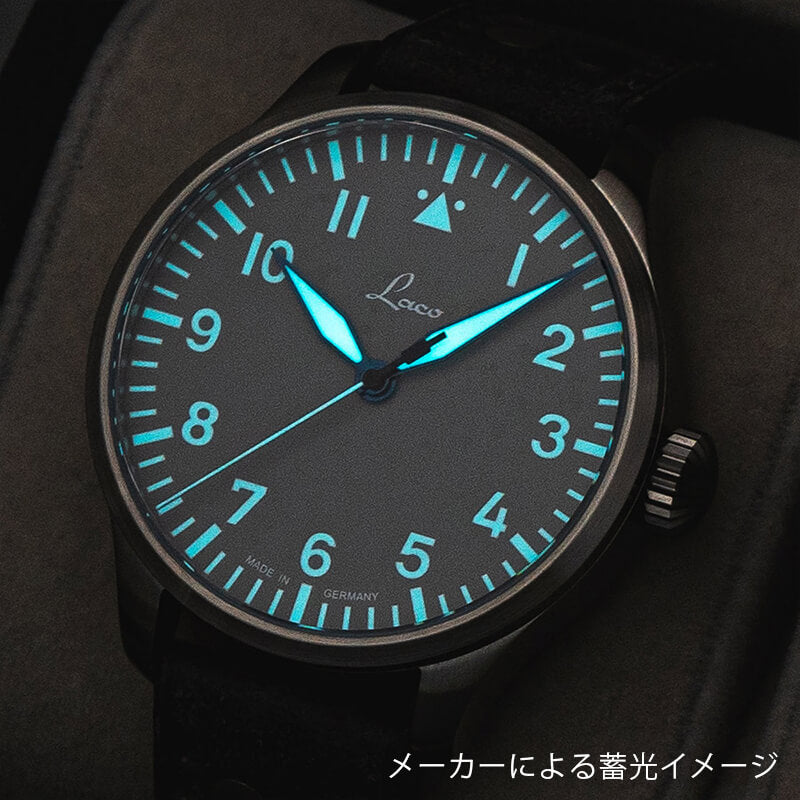 Laco (ラコ) パイロット アウクスブルク39 グラウ 自動巻き グレー 39mm 腕時計 862161
