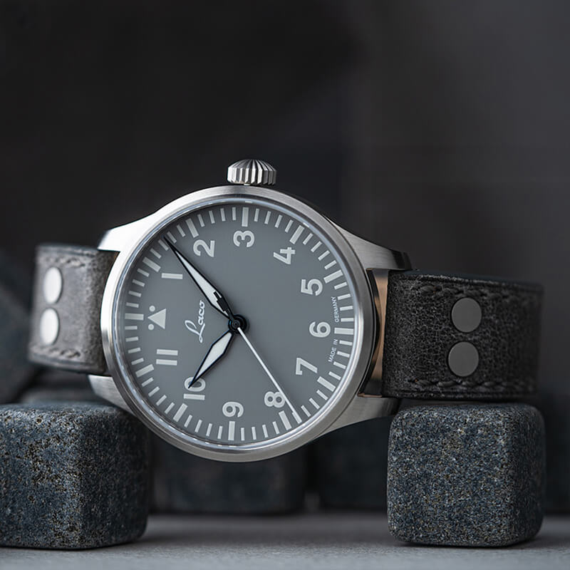 Laco (ラコ) パイロット アウクスブルク39 グラウ 自動巻き グレー 39mm 腕時計 862161