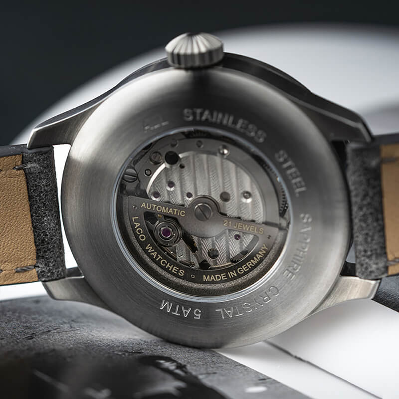 Laco (ラコ) パイロット アウクスブルク39 グラウ 自動巻き グレー 39mm 腕時計 862161