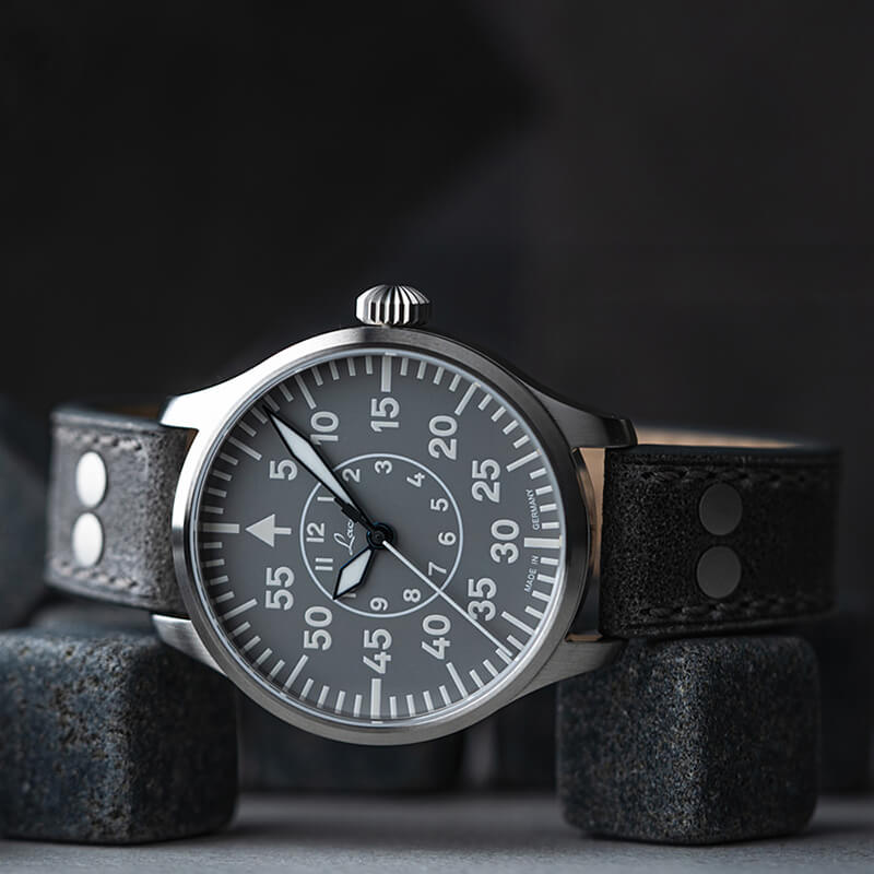 Laco (ラコ) パイロット アーヘン39 グラウ 自動巻き グレー 39mm 腕時計 862162