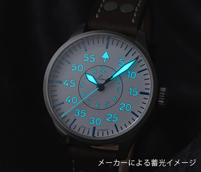 ラコ(Laco) パイロット アーヘン39 ポーラー 自動巻き 世界250本限定 腕時計 862184