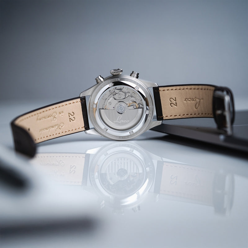 Laco(ラコ) クロノグラフ キール.2 Blau(ブラウ) 腕時計 862186