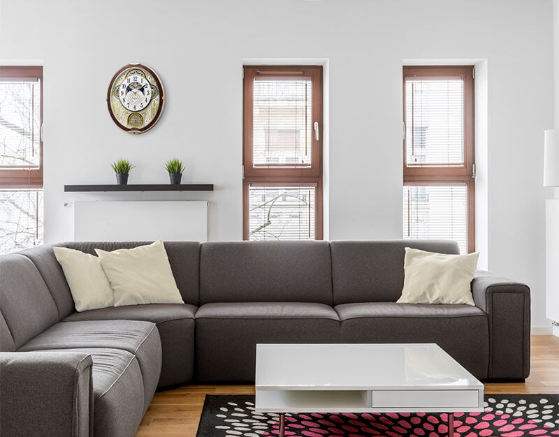 RHYTHM リズム SmallWorld 電波 からくり 掛け時計 スモールワールドノエルNS 8MN407RH23