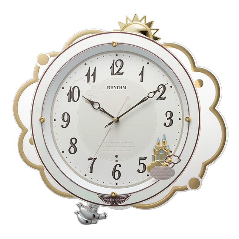 RHYTHM リズム 電波掛け時計 ファンタジースカイM410 8MN410SR03 36cm