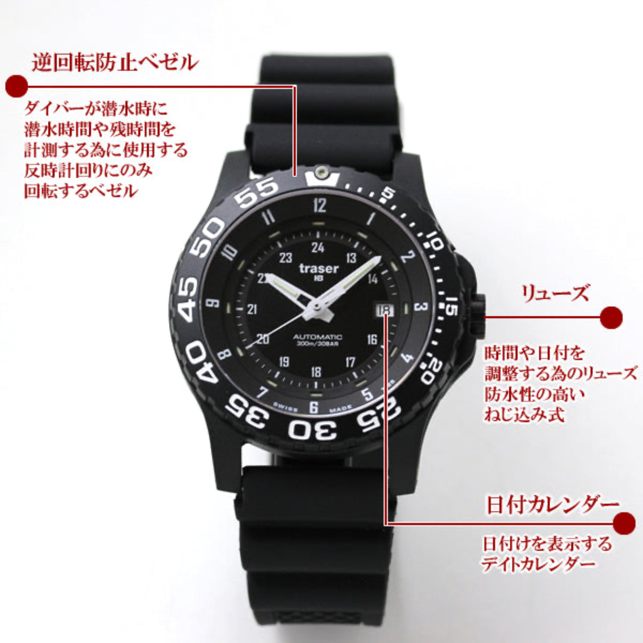 トレーサー/TRASER/H3/タイプ6/MIL-G/AutomticPRO/P6600.9A8.13.01/腕時計