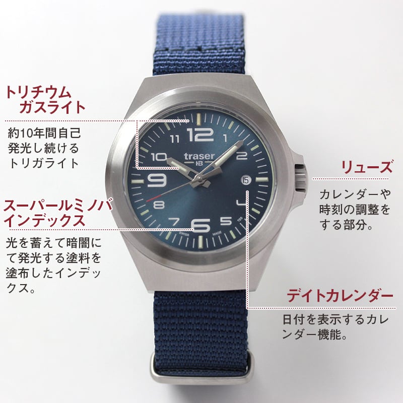 traser(トレーサー) P59 Essential(エッセンシャル) S BLUE NATO 9031577 腕時計