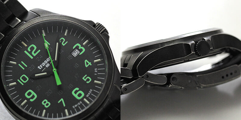 トレーサー(traser)/オフィサー・プロ/P67 Officer Pro GunMetal Black/Lime 9031582 腕時計