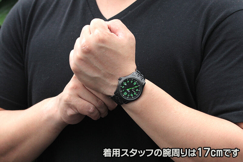 トレーサー(traser)/オフィサー・プロ/P67 Officer Pro GunMetal Black/Lime 9031582 腕時計