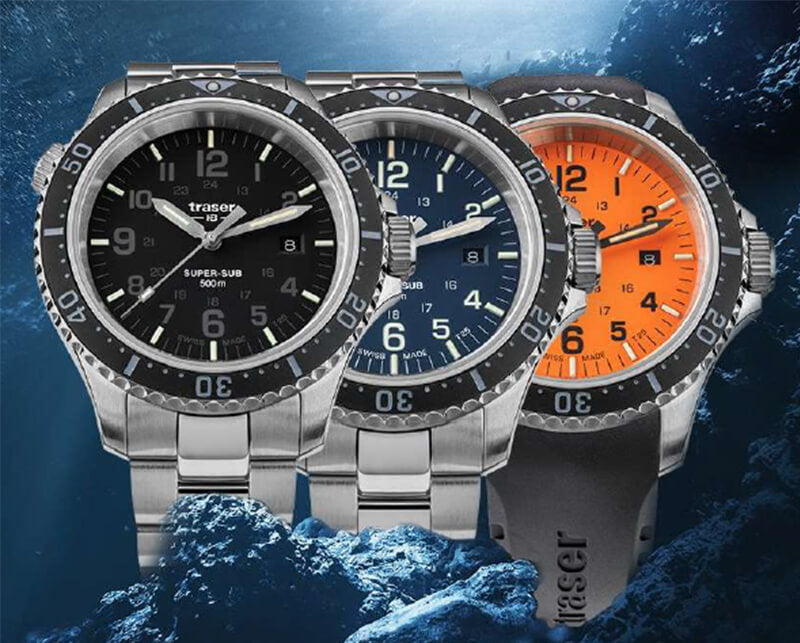 トレーサー/TRASER P67 Super Sub 腕時計 50気圧防水 ダイバーズウォッチ ブルー 9031590
