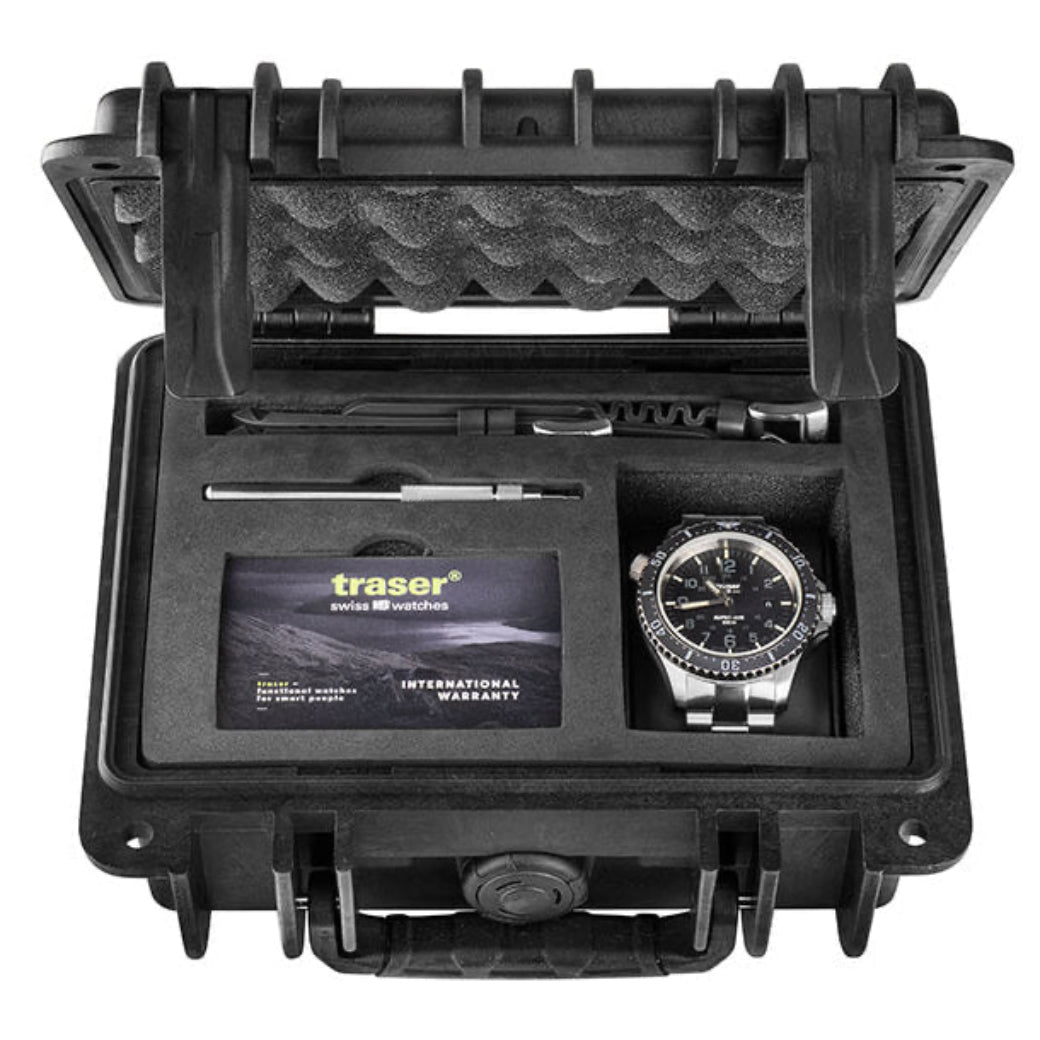 トレーサー/TRASER P67 Super Sub 腕時計 50気圧防水 ダイバーズウォッチ ブラック 9031591