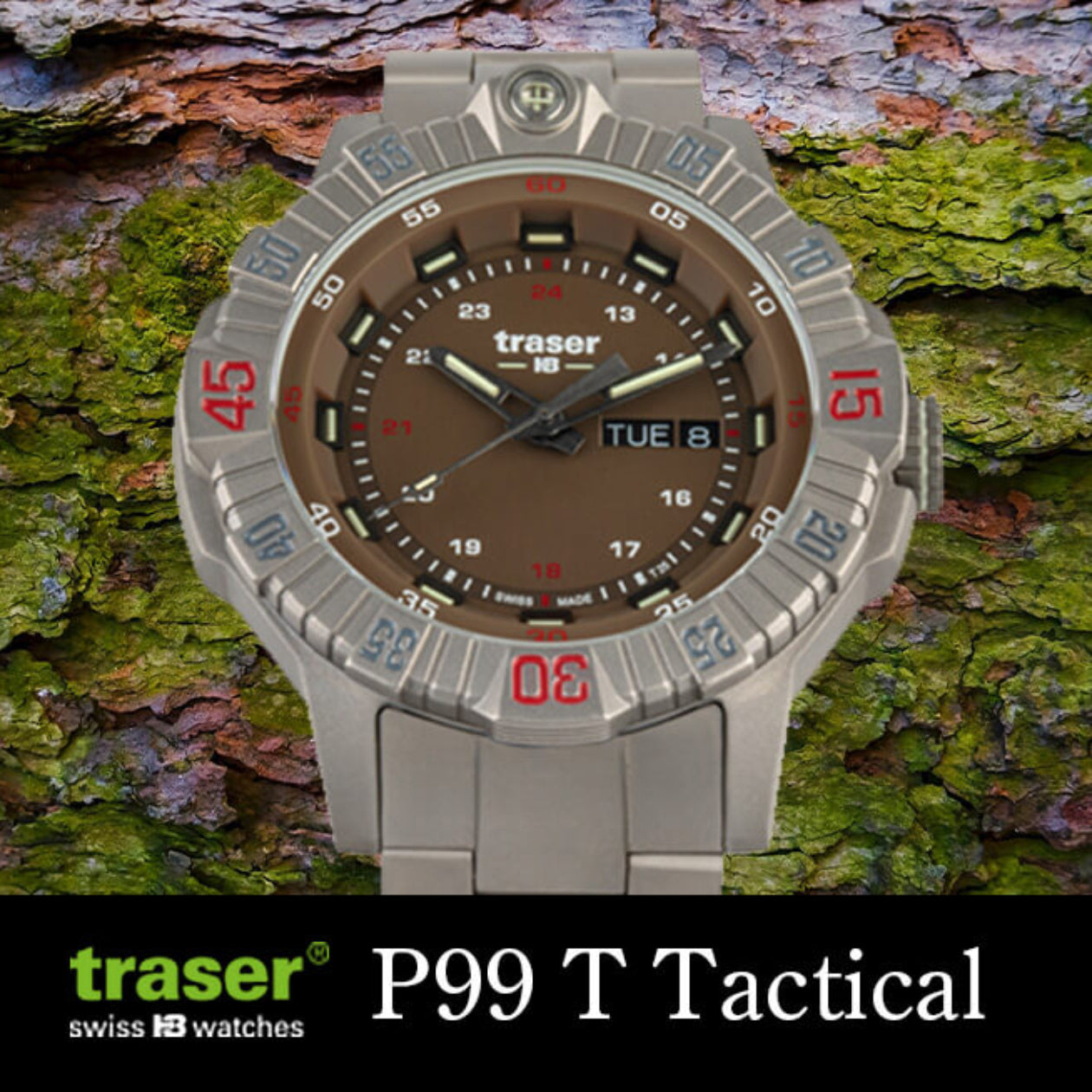 traser(トレーサー) P99 T Tactical(タクティカル) チタン 腕時計 ブラウン 9031614