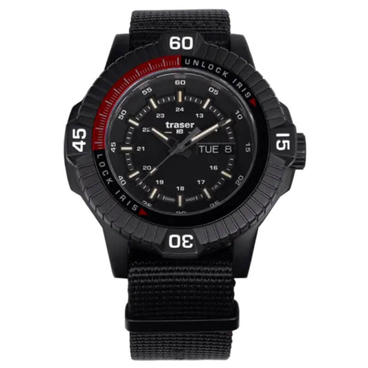 traser(トレーサー)P99 Iris Tactical(アイリス タクティカル) 世界300個限定 クォーツ 腕時計 ブラックNATOベルト