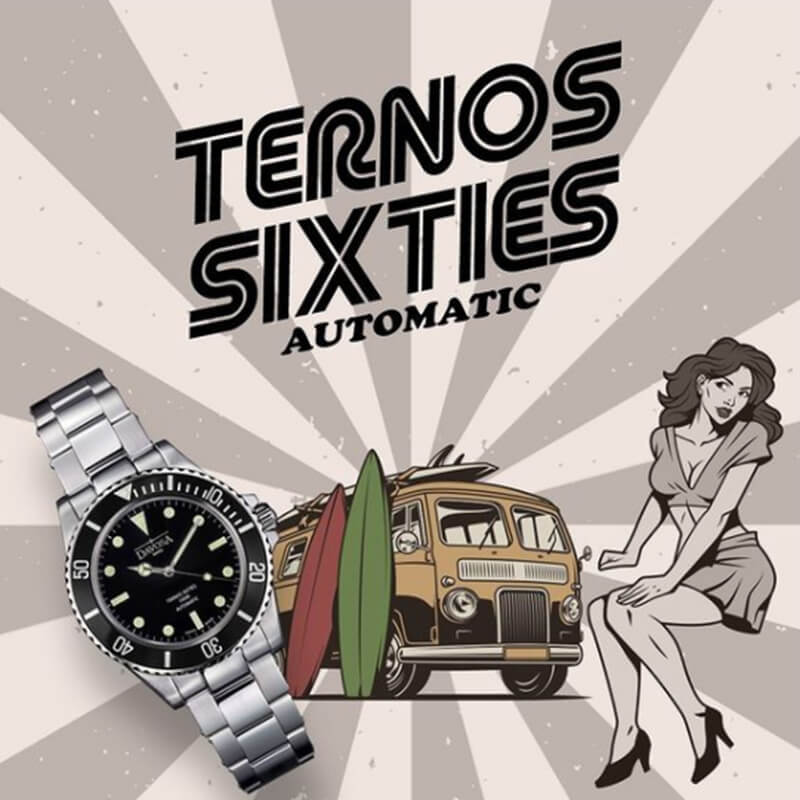 DAVOSA(ダボサ)TERNOS SIXTIES(テルノス シックスティズ)/自動巻き/腕時計/ブラック/メタル 161.525.50