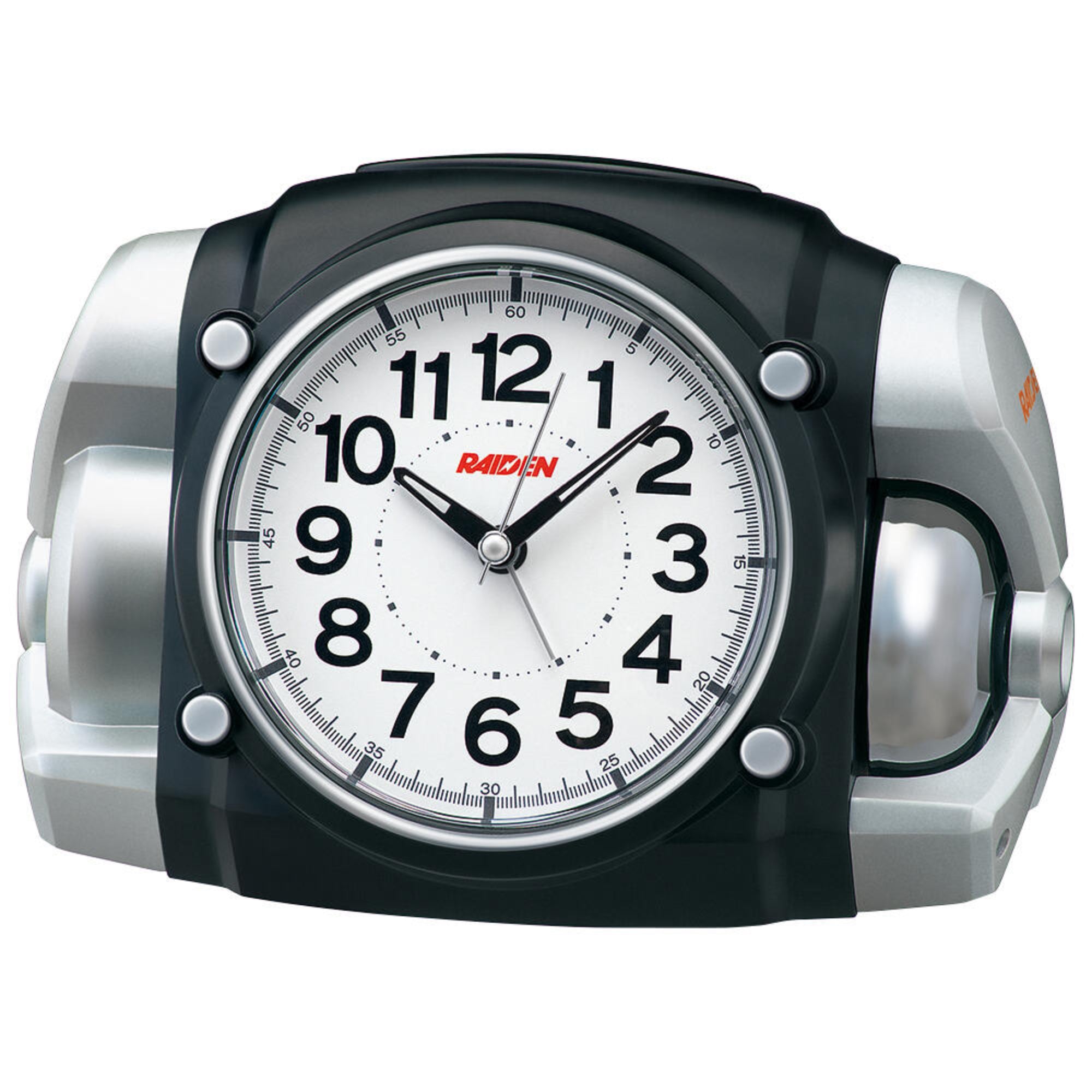 Seiko Super Raiden Radio-Controlled Digital Alarm Clock, White