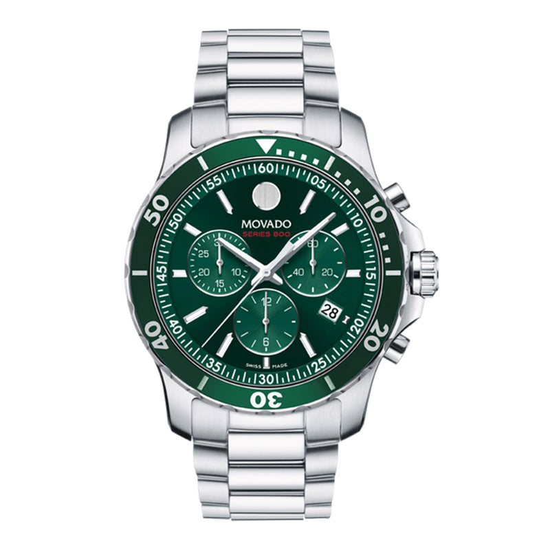 MOVADO(モバード) SERIES 800 クォーツクロノグラフ 腕時計 グリーン