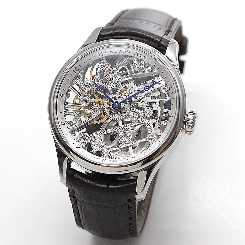 アエロ(AERO) /スケルトン/手巻き式/A50981AA01 ユニタス6497 腕時計