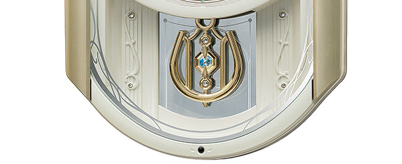 SEIKO セイコー 電波アミューズ掛け時計 薄金色パール【AM263S】