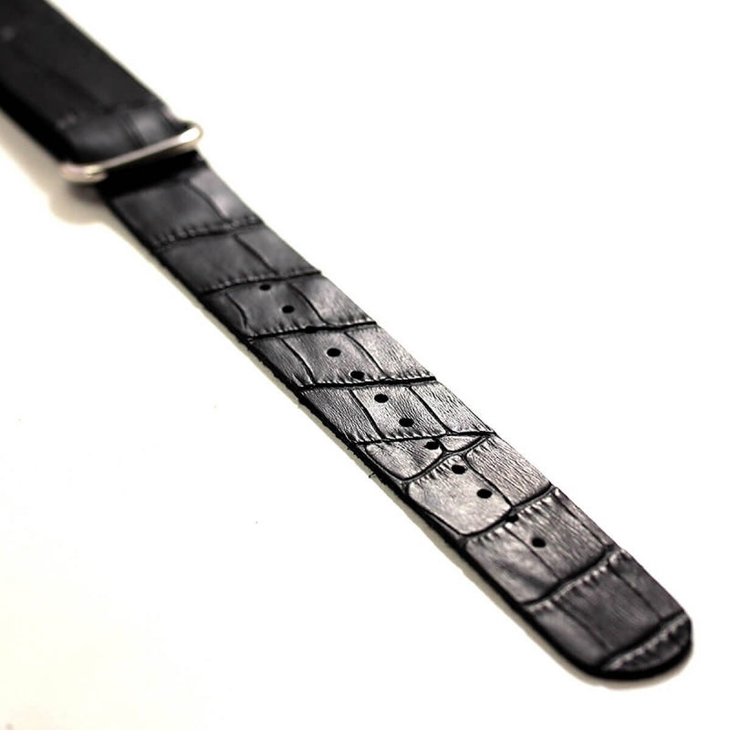時計 レザーベルト 22mm ブラックカラー