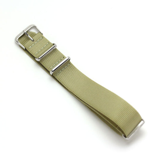 時計ナイロンバンド NATOベルト ベージュ 18mm