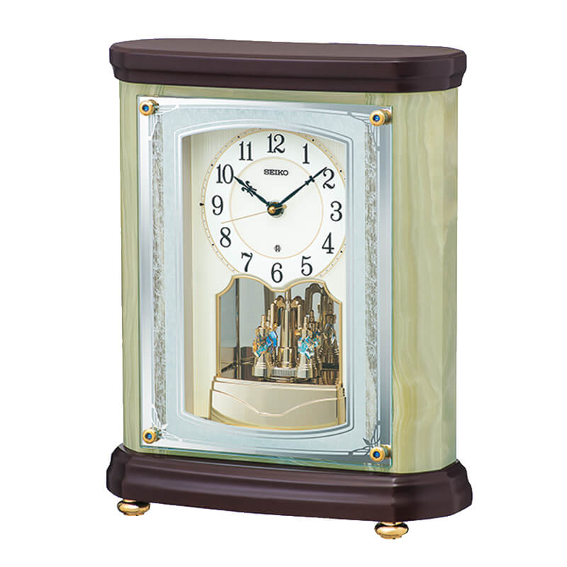 セイコー　置時計　オニックス　オニキス SEIKO セイコー オニキス 電波置き時計【BY245M】 – 正美堂時計店