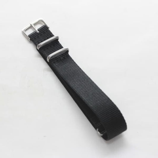 時計ナイロンバンド NATOベルト ブラック 18mm