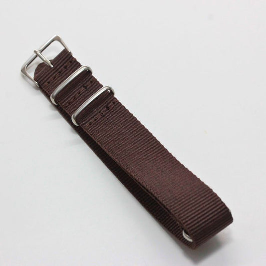 時計ナイロンバンド NATOベルト ブラウン 20mm