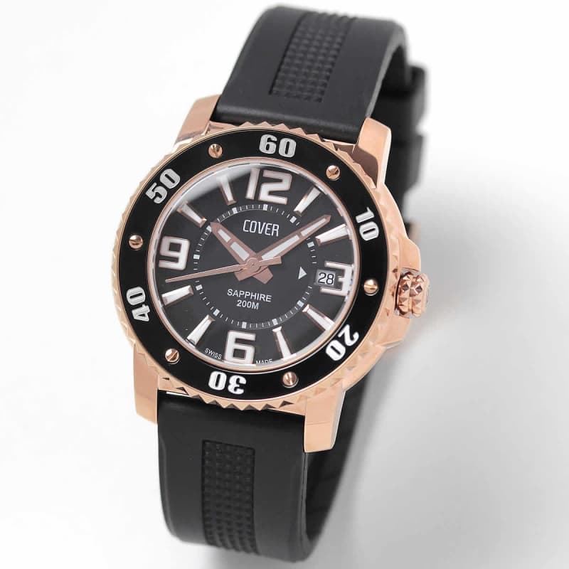 COVER(コヴァー) SPORT DIVER(スポーツダイバー) Co145.05 ブラック&ゴールド