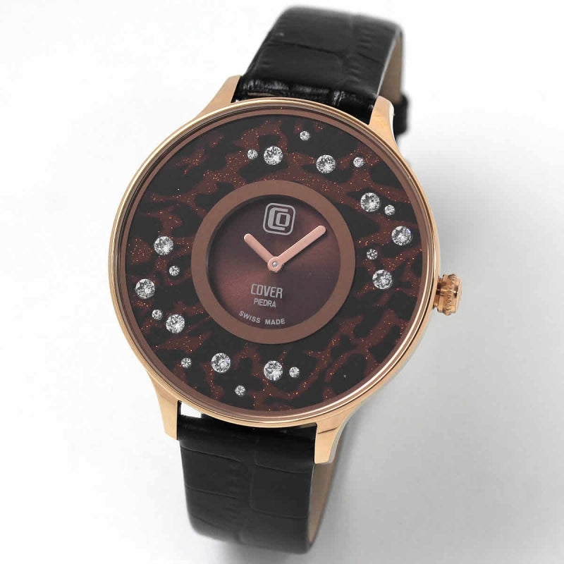 COVER(コヴァー) TREND PIEDRA STARS Co158.11 ブラウン 女性用腕時計