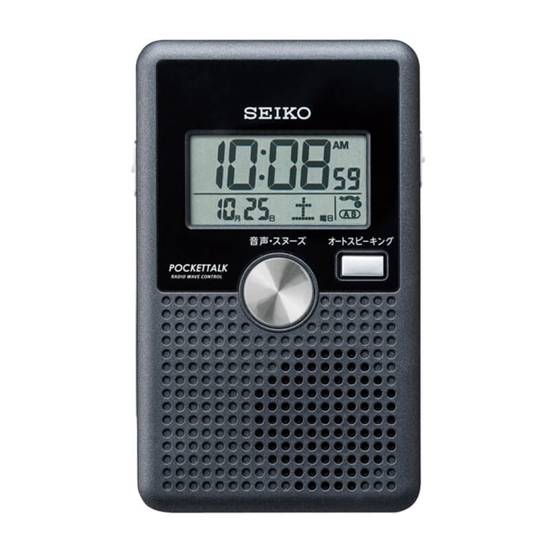 SEIKO セイコー 電波 ポケットトーク 音声報時 DA208K 黒 – 正美堂時計店