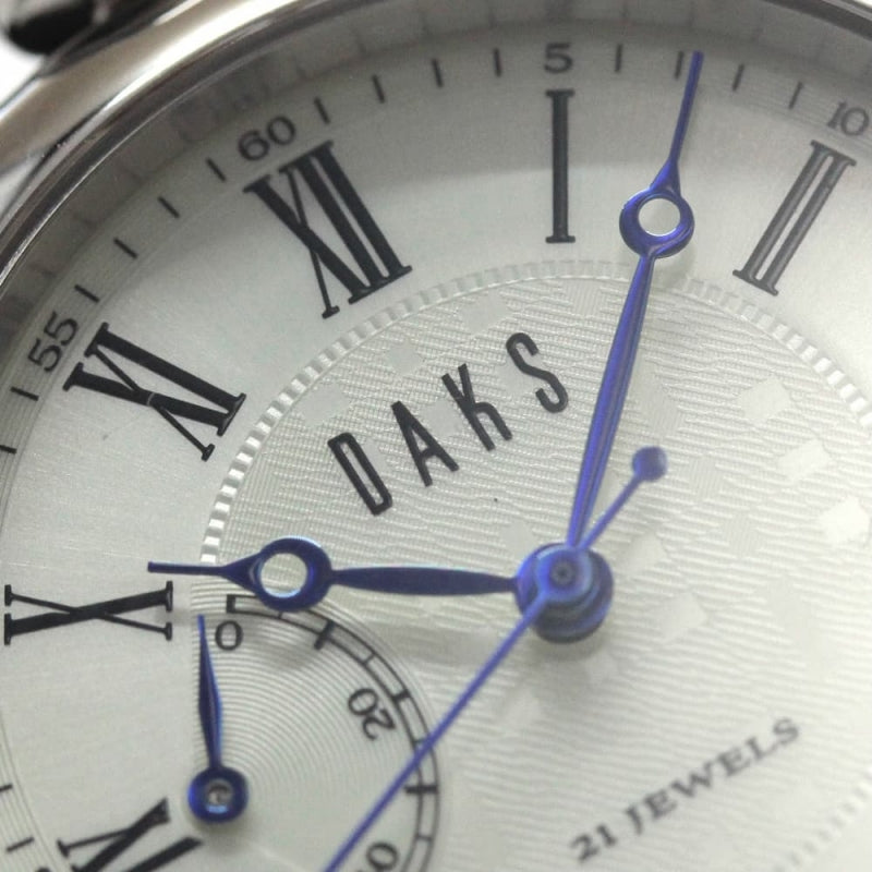 絶版モデルのダックス(DAKS)120周年限定モデル/パワーリザーブインジケーター付懐中時計 daks-101