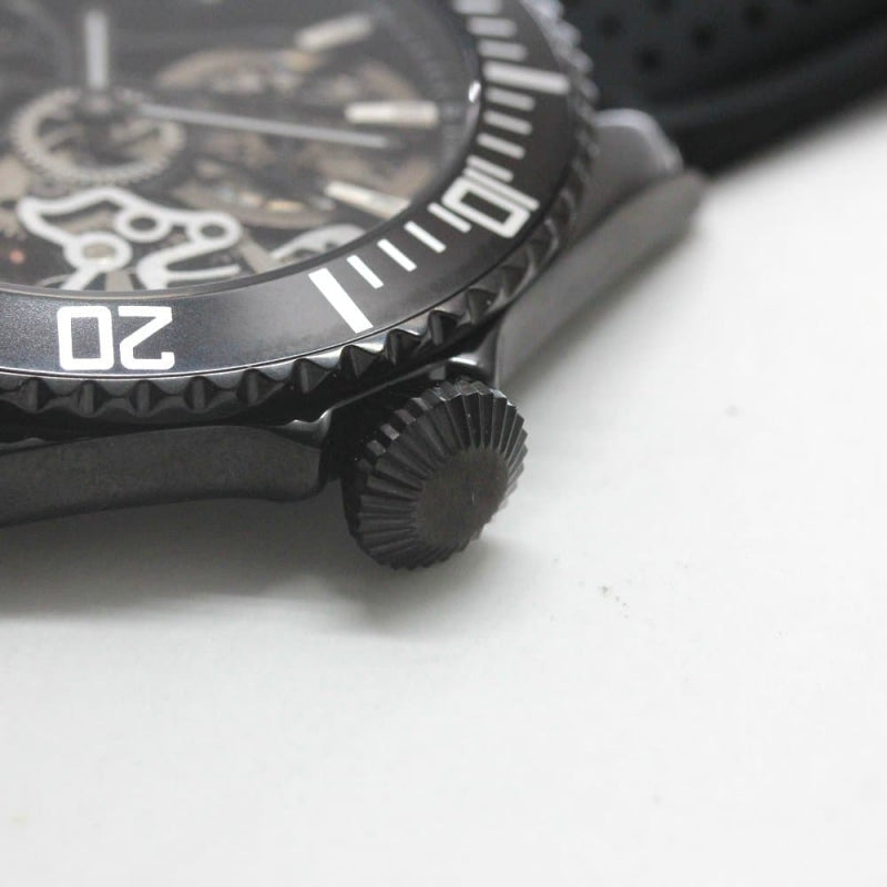 正美堂オリジナル腕時計/オールブラックスケルトン/スイス製手巻き式ムーブメント/db6-055